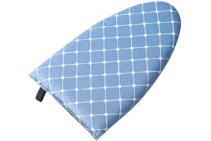 Handheld Mini Ironing Board Steamer Glove Heat Resistant Ironing Glove with Finger Loop Steamer Accessories for Clothes (Blue