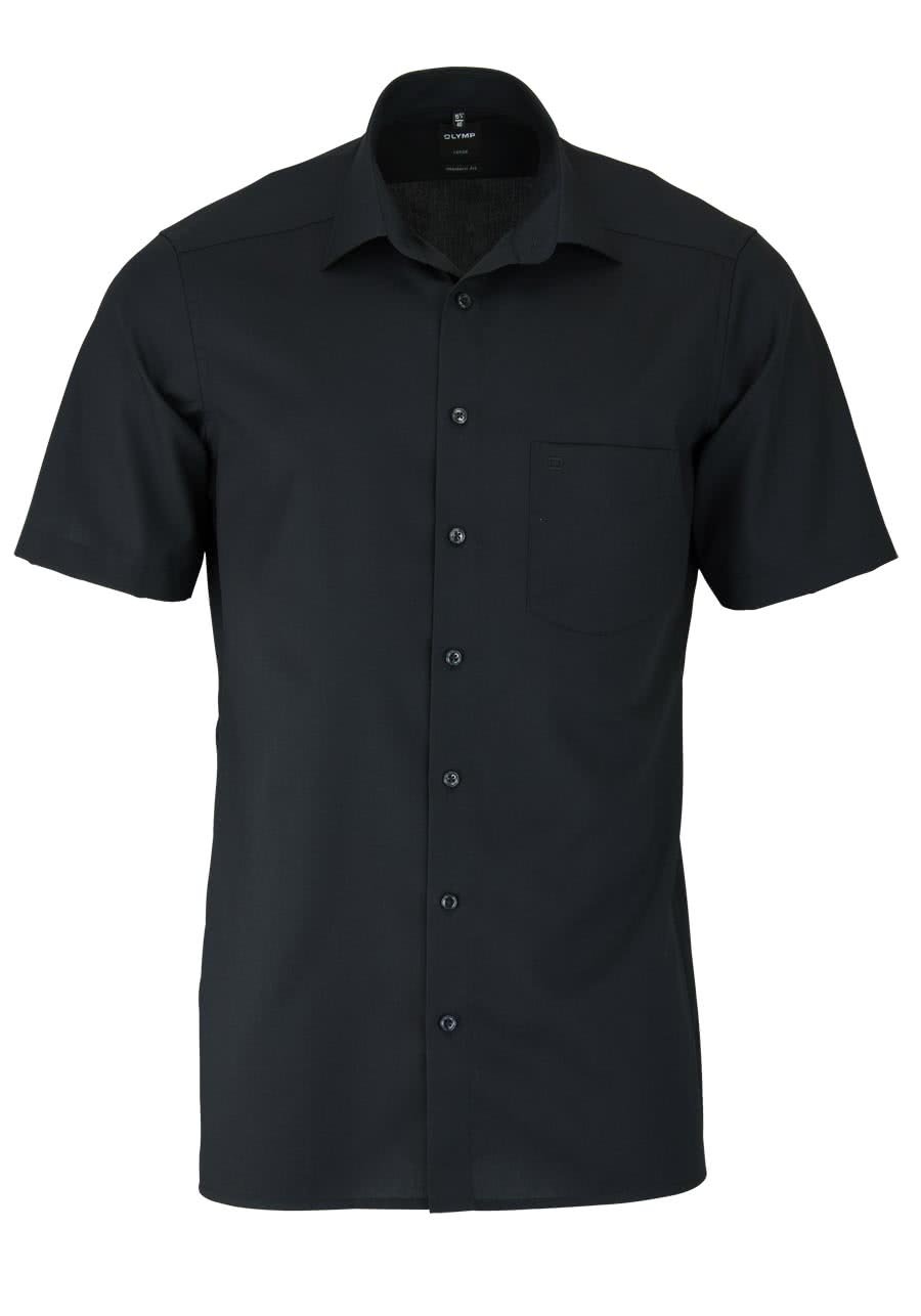 OlympMen Short Sleeve Shirt Luxor,Plain,Regular Fit,Classic