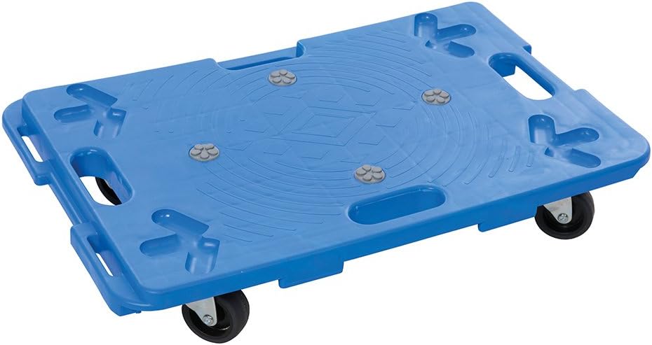 Silverline 407053 Interlocking Plastic Dolly 100 kg, Blue