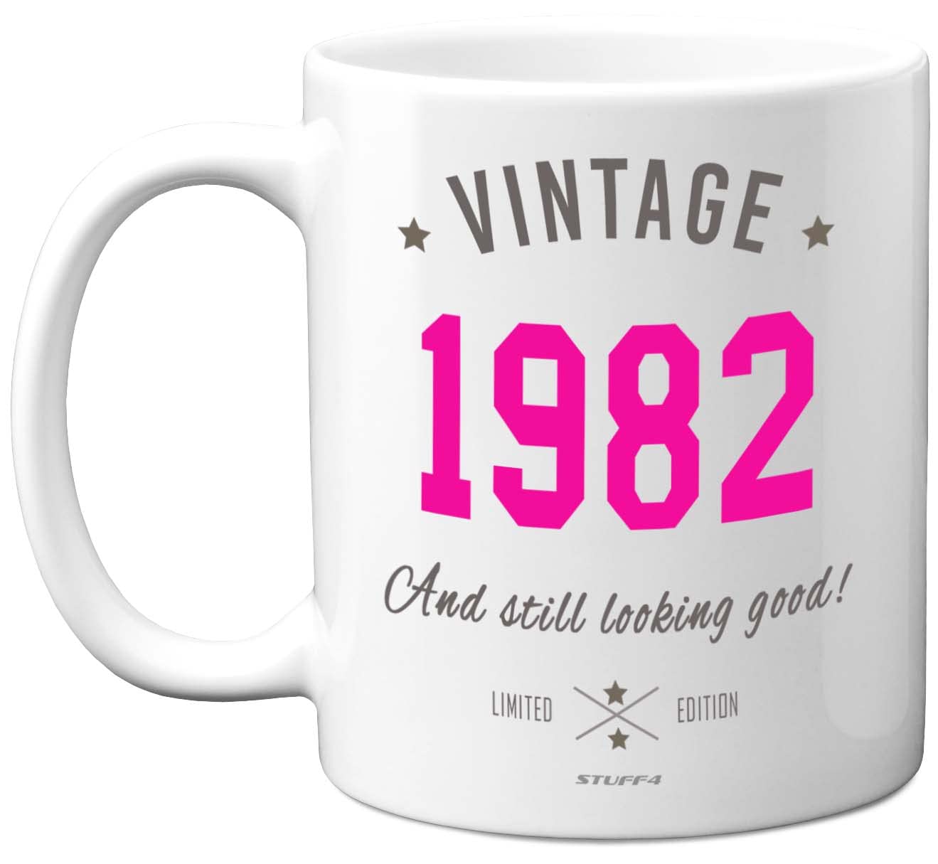 Stuff4 Vintage 1982 Christmas Mug - 1982 Birthday Gifts for Women, 41st Birthday Gifts for Women, 41st Birthday Mug, 41st Mugs for Women, 41 Mug Ceramic Dishwasher Safe Premium Mugs
