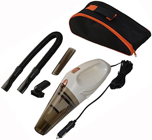 Car Vacuum Cleaner, StartStep DC 12 Volt 106W Portable Handheld Wet&amp;Dry Auto Vacuum Cleaner Dust Buster With HEPA Filter (4.5M) 14.7 FT Power Cord, Suction >2800P (WHITE)
