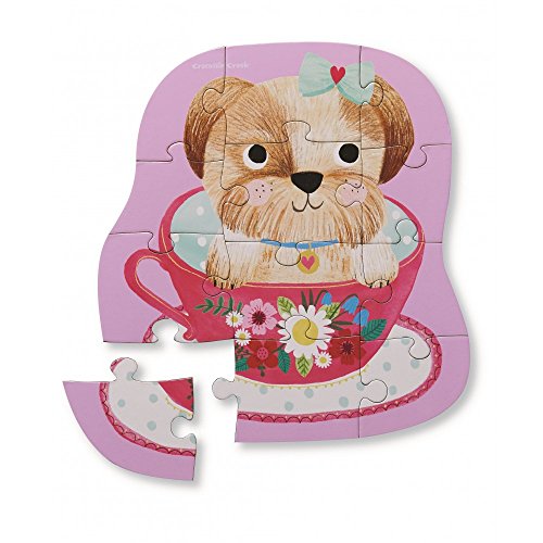 Crocodile Creek Pup in a Cup 12-piece puzzle