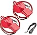 Fox 40 Pearl Safety Loud Pealess Outdoor, Survival, Boat Safety, Lifeguard Rescue, & Marine Emergency Whistle + Breakaway Lanyards | 2pk Bundle + Koala Lanyard, Red