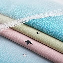 Shiny Stars Children Cloth Curtains Colorful Double
