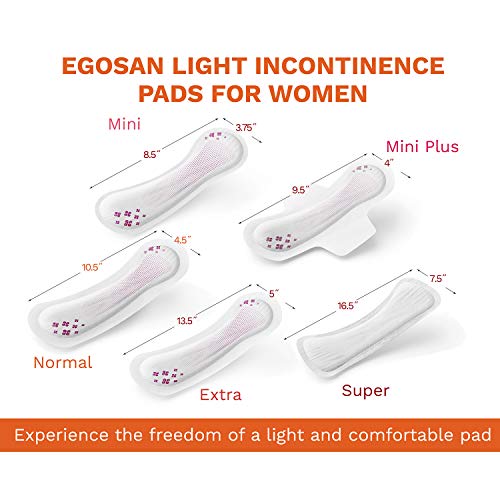 image for Egosan Mini Incontinence Pads Anti-Leak Bladder Control Feminine Pads 