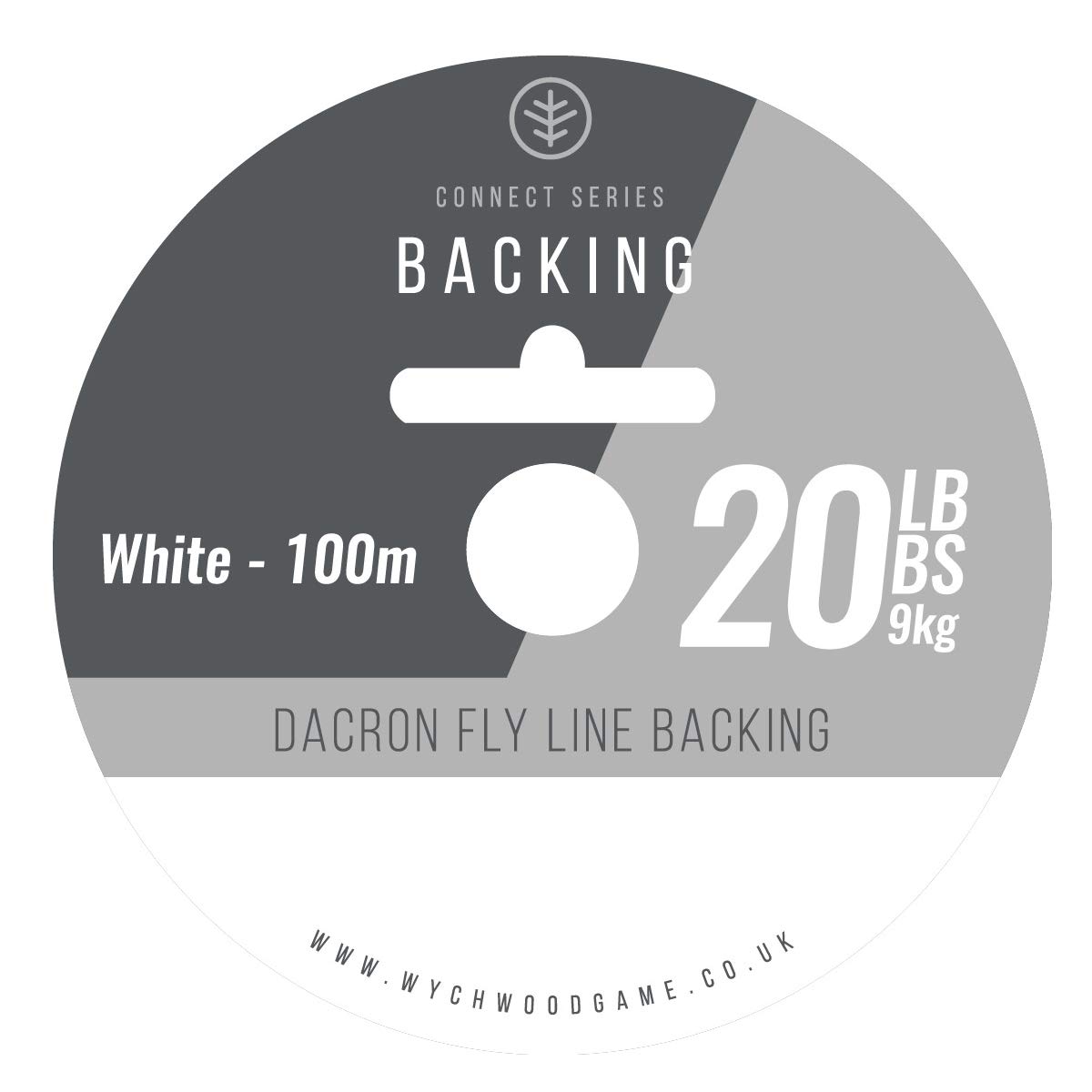 Wychwood - Game Dacron Flyline Backing 20LB White 100m 20 lb