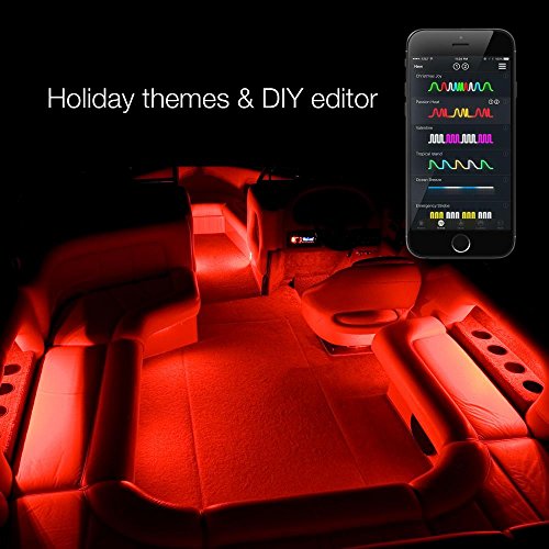 8pc 36" + 8pc 10" Strips Boat Marine Interior Accent Lighting XKchrome App Control Interior LED Accent Light Kit for Yacht Pontoon Mastercraft Malibu Supra Tracker Yamaha Supra Bayliner