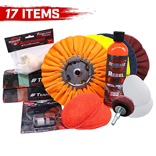 Renegade Products Big Rig & Semi Truck Metal Polishing Complete Kit with Buffing Wheels, Buffing