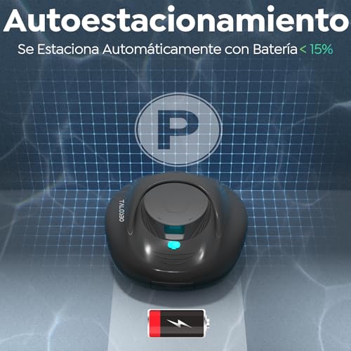 TALOSBO PLECO SE Robot for Above Ground and In-Ground Swimming Pools, Quick Charge 2.5 Hours, Autonomy 130 Mins, Double Pull, Powerful Cleaning, Suitable for Pools up to 85 m²