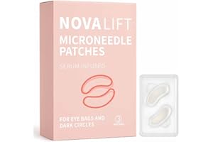 NOVALIFT MicroGlow Eye Patches,Under Eye Patchs Hyaluronic Acid Eye Mask for Dark Circles for Women, Forehead Wrinkle & Smile Line Patches (1BOX(3 Pairs))
