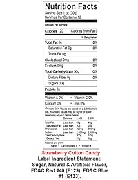 Algodón Candy Floss sugar- Uva, Fresa, Frambuesa, y rosa azul vanilla-1/2 gallon-four Pack