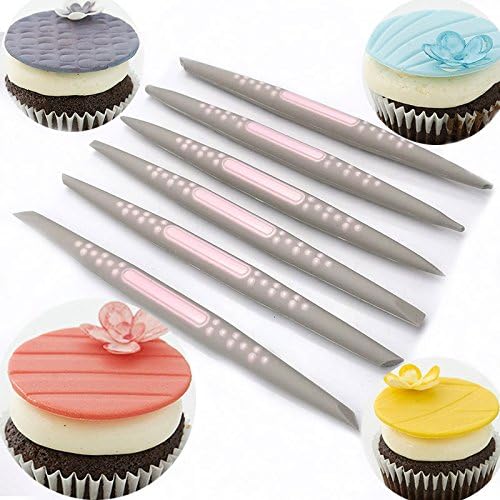 New Arrival Set of 6 Fondant Cake Sugar Soft Tip Shapers Modelling Tool Cakes Cupcake Decorating Flower Modelling Craft Clays Tools