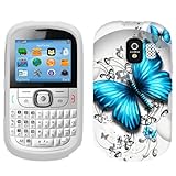 Alcatel One Touch 871A Blue Butterfly Hard Case Phone Cover