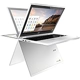 Acer R11 11.6" Convertible 2-in-1 HD Premium IPS Touchscreen Chromebook (2018 New), Intel Celeron N3060 1.6GHz, 4GB RAM, 16GB eMMC flash, Bluetooth, HD Webcam, HDMI, USB 3.0, Chrome OS - White