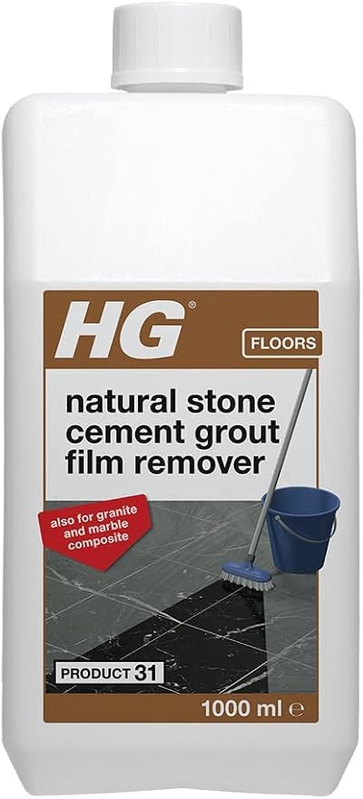 HG Natural Stone Cement & Lime Film Remover 1 Litre Acid Free
