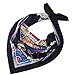 Bandana for Women - Not Fade Moisture Wicking Printed Paisley Light Cowboy Towel 25 Inches x 25 Inches