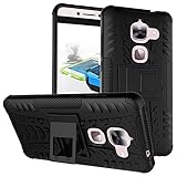 Le Max 2 Cover Hybrid DWaybox Rugged Heavy Duty Armor Hard Back Cover Case for LeTV LeEco Le Max 2 X820 / X821 / X822 Stand Case with Kickstand (BlacK)