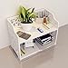 Revesun DIY Multi-Use Wooden-Plastic Table Ladies Makeup Cosmetics Boxes Bookshelf and Kitchen Shelf White