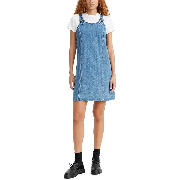 denim salopette dress Loose Fit Overall delicate None Lining Rails Strand Asymmetric Button-Up SIZE:36/32