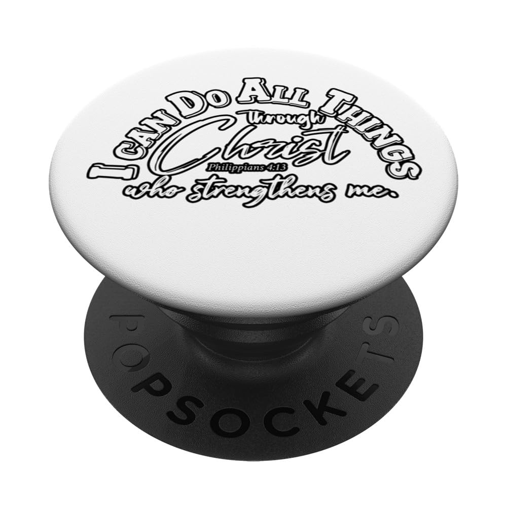 I Can Do All Things Christian Bible Verse Women Her Gift PopSockets Swappable PopGrip