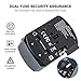 International Travel Adapter, Worldwide Travel Charger with 3 USB+3.0A Type C Ports Power Converters for EU, UK, USA, AU, Europe & Asia, All-in-one Universal Wall Plug Multi-Outlets Electrical Adapter