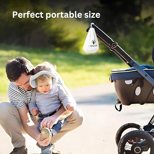 AREXA Noise Cancelling Headphones for Newborns, Infants & Toddlers (0-36 Months) - Hearing Protection for Sleeping, Travel, Concerts, Fireworks & Loud Noise Environments