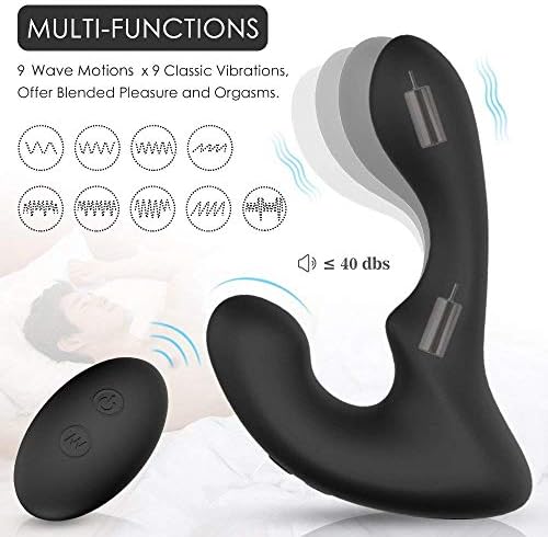 Rechargeable 2 Motors Vibration Rotation Personal Relax Massager Waterproof Remote Control Handheld Electronics Massager for Muscle Relief