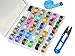 Ceeyali 36 Pcs Bobbins with Assorted Colors Sewing Thread and Bobbin Case Organizer Come with Measure Tape Compatible for Brother Singer Babylock Janome etc (36 Pcs Assorted Colors)