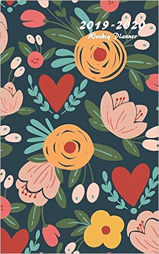 2019-2020 Weekly Planner: Small Two Year Planner 5 x 8 with Floral Cover (Volume 2), by Edward Planners