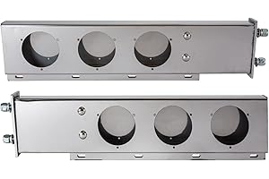Buyers Products 30 Inch Stainless Steel Light Boxes with Mudflap Mounts - Complete Kit (Includes Driver and Passenger Side Bo