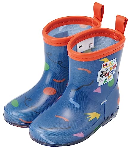スケーター(Skater) レインブーツ シューズ 長靴 子供用 ディズニー ミッキーマウス 反射テープ付 14cm RIBT14-A