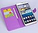 Ultra Slim Flip Bracket Cover Case for Huawei Mate 2 - Premium Soft PU Leather [ Wallet ] Case Cover for Huawei Ascend Mate 2 4G (Folio - Purple)