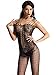 Amoretu Sexy Fishnet Crotchless Bodystocking Lingerie for Women