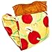 Warm & Snuggly Pizza Shaped Wearable Plush Blanket 22 x 52