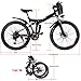 Yiilove Electric Bicycle 26” Electric Mountain Bike for Adult with 36V Lithium-Ion Battery Ebike 250W Powerful Motor, Shimano 21 Speed (Type3-26-Foldable-Black.)thumb 3