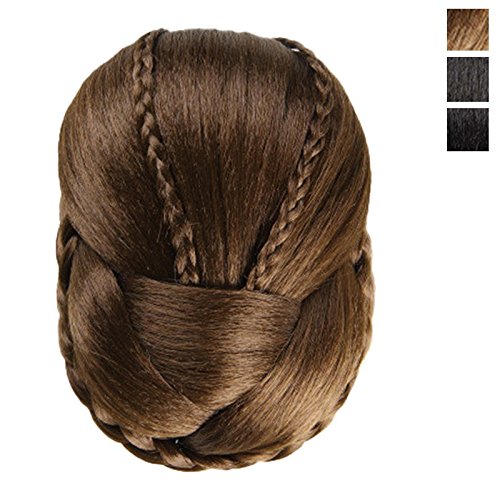 Amazon Com Alivegot Synthetic Hair Braided Clip In Bun Hair