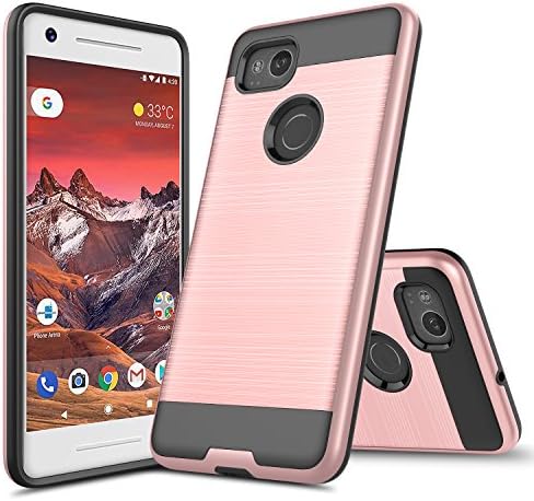 GOOGLE PIXEL 2 XL Case, PIXEL 2 XL Case, Torryka Premium Slim Fit Sleek Drop Protection Anti-scratch Dual Layer Shockproof Dustproof Armor Protective Case Cover for PIXEL 2 XL - Rose Gold