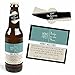 Big Dot of Happiness Mommy's First Milestones - Decorations for Women - 6 Beer Bottle Label Stickers and 1 Carrier