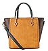 Diophy PU Leather Two Tone Mini Top Handle Tote Womens Purse Handbag Accented with Removable Strap SE-3394