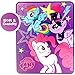 My Little Pony Throw Blanket | Silky Soft & Cuddly Throw 40 X 50 Inches | Features Rainbow Dash, Twilight Sparkle & Pinkie Pie Unicorn | Kids Girls Gift Set Bedroom Home Decor. (Purple)