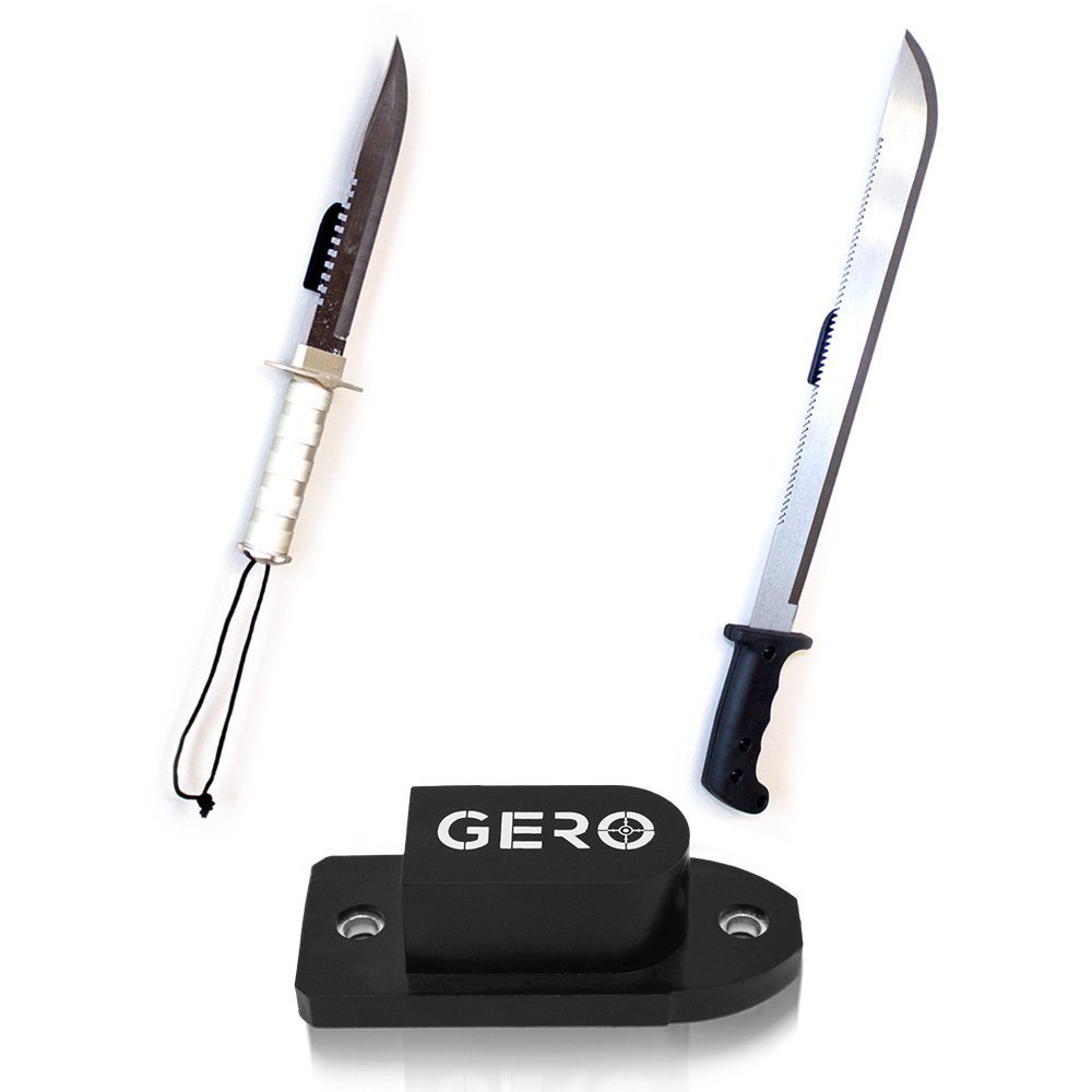 Tactical Quick Draw Gun Magnet Concealed Pistol Holder Handgun Fast Draw Perfect Car Gun Holster Under Counter Desk Shelf Car Gun Safe or Bed Side Holds All Guns Beretta Remington Springfield Armory