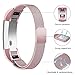 SWEES Fitbit Alta HR and Alta Bands Metal, Milanese Stainless Steel Replacement Accessories Metal Small & Large Band for Fitbit Alta HR and Alta, Rose Pink