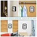 ORIA Key Storage Lock Box, Wall Mounted Key Lock Box with 4 Digit Combination, Holds up to 5 Keys, for House Keys or Car Keys, Silver
