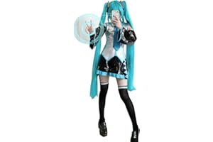 AKTOTO Anime Cosplay Costume Women Halloween Cosplay Full Set Of Uniforms with Wigs Ponytail Braid