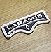 EmbRoom Laramie Emblem, 3D LARAMIE Badge Nameplate Tailgate Sticker Decal Replacement for Ram 1500 2500 3500 (Chrome)