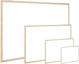 Q-Connect Wooden Frame Whiteboard 1200 x 900 mm Drywipe Board view 3
