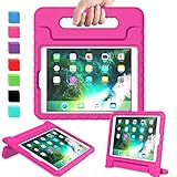 AVAWO Kids Case for New iPad 9.7 2017 & 2018 Release - Light Weight Shock Proof Convertible Handle Stand Friendly Kids Case for iPad 9.7-inch 2017 & 2018 Previous Gen(iPad 5th & 6th Gen- Magenta/Rose
