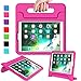 AVAWO Kids Case for New iPad 9.7 2017 & 2018 Release - Light Weight Shock Proof Convertible Handle Stand Friendly Kids Case for iPad 9.7-inch 2017 & 2018 Previous Gen(iPad 5th & 6th Gen- Magenta/Rose primary