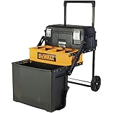 DEWALT Wheeled Rolling Tool Box Multi-level, Extendable Tool Box for Jobsites and Workshops, Water resistant (DWST20880)
