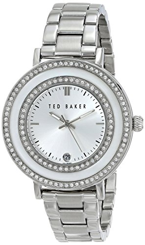 Ted Baker Women's TE4106 "Vintage Glam" Stainless Steel Rhinestone-Accented Watch